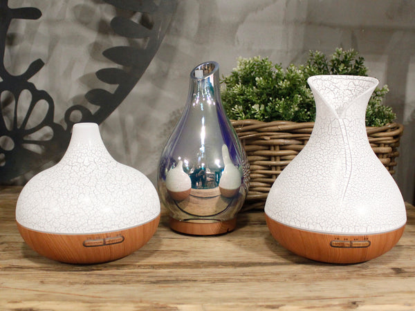 Santorini Aroma Diffúzor - Repedezett Hatás - USB - Színváltós - Időzítővel-6