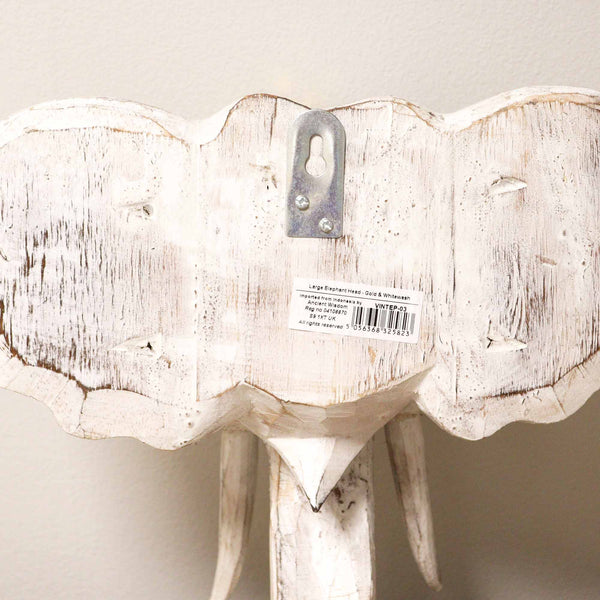 Nagy Elefánt Fej - Arany és Fehér-2