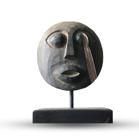Timor Tribal Dekoratív Maszk - Antik 27x20cm-0