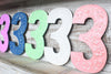 Színes Szám "3"- 15cm-3