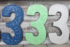 Színes Szám "3"- 15cm-5