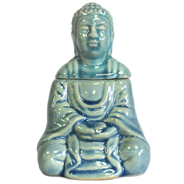 Ülő Buddha Aromalámpa - Kék-0