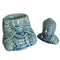 Ülő Buddha Aromalámpa - Kék-6
