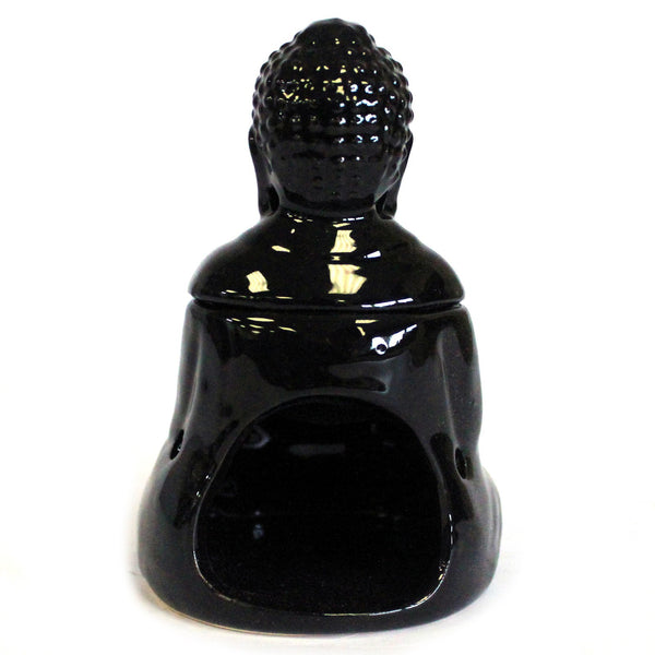 Ülő Buddha Aromalámpa - Fekete-2
