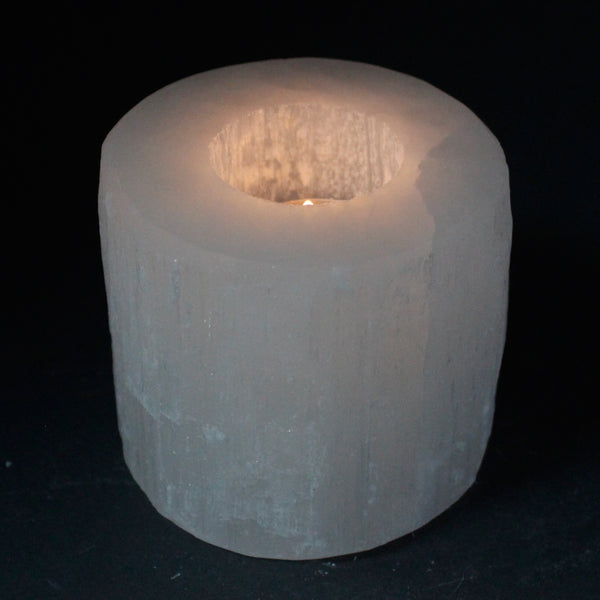 Szelenit Henger Mécsestartó - 8 cm-1