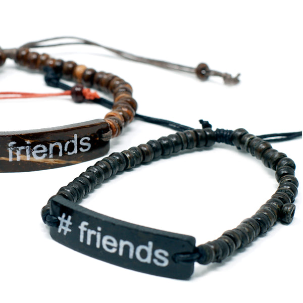 KókuszKarkötők Szlogennel - #Friends-1