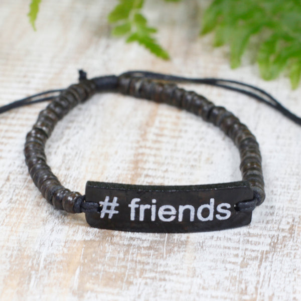 KókuszKarkötők Szlogennel - #Friends-3
