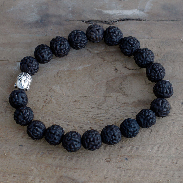 Rudraksha Mala Karkötő - Sötét-2