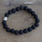 Rudraksha Mala Karkötő - Sötét-2