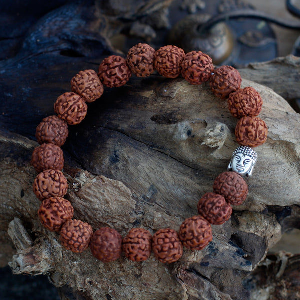Rudraksha Mala Karkötő - Barna-2