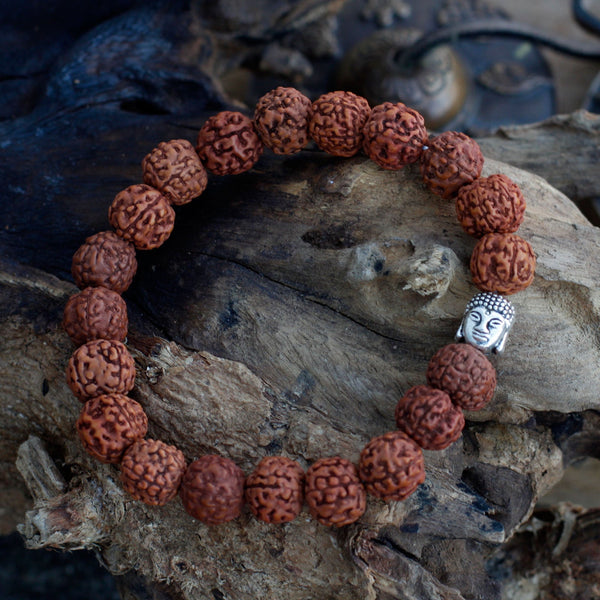 Rudraksha Mala Karkötő - Barna-2