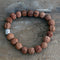 Rudraksha Mala Karkötő - Barna-1