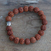 Rudraksha Mala Karkötő- Natúr-1
