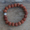 Rudraksha Mala Karkötő  - Natúr-1