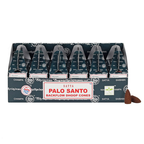 Satya  "Folyékony Füst" Illatos Kúpok - Palo Santo (24 db)-0