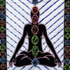 Kézi Festésű Pamut Falidísz - Chakra Buddha-1