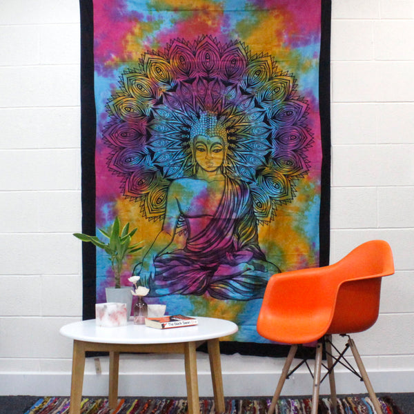 EgyesPamut Ágytakaró / Falidísz -Békés Buddha-3