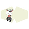 Újra Használható Szájmaszk- Bolondos Zebra (Gyermek)-0