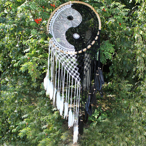 Bali Álomfogó-Extra Nagy-Yin-Yang-0