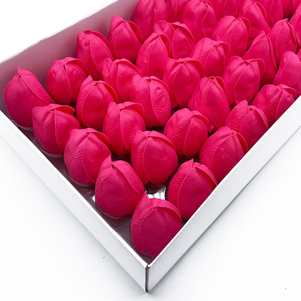 Szappanvirágok - Közepes Tulipán - Púderrózsaszín-1