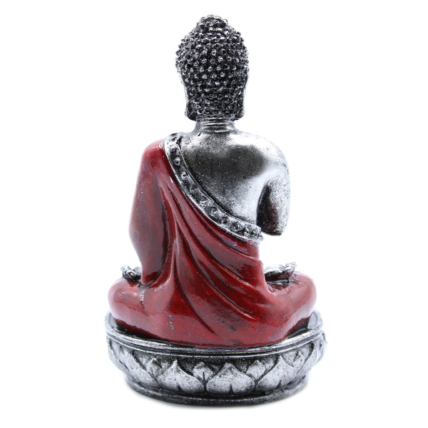 Buddha Gyertyatartó - Piros - Közepes-3