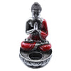 Buddha Gyertyatartó - Piros - Közepes-4