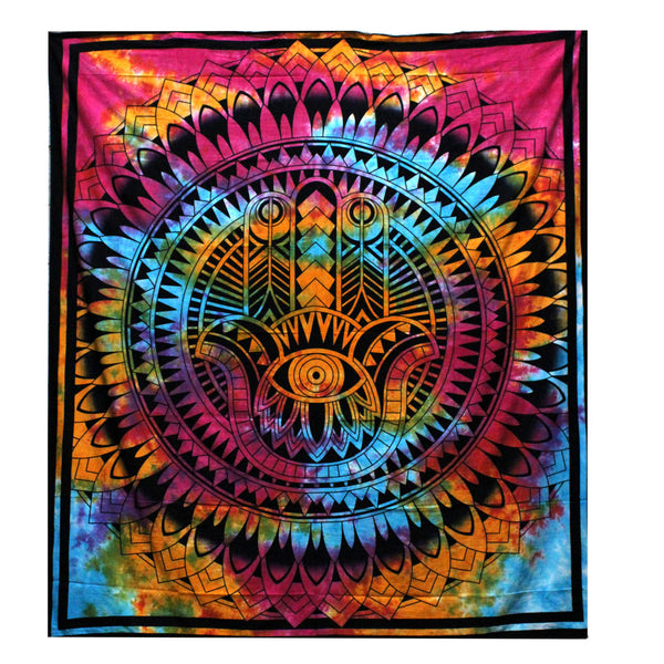 Kettős Pamut Ágytakaró / Falidísz - Hamsa-0