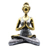 Yoga Lady Szobrocska -Bronz & Ezüst 24cm-0