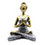 Yoga Lady Szobrocska -Bronz & Ezüst 24cm-0