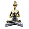 Yoga Lady Szobrocska -  Bronz & Ezüst 24cm-0