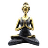 Yoga Lady Szobrocska -Bronz & Fekete 24cm-0