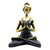 Yoga Lady Szobrocska -Bronz & Fekete 24cm-0