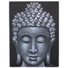 Buddha Festmény - Szürke Brokát Hatás-0