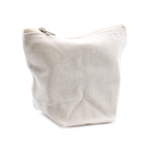 Natúr Pamutvászon Toalett Táska 10 oz - Kicsi-0