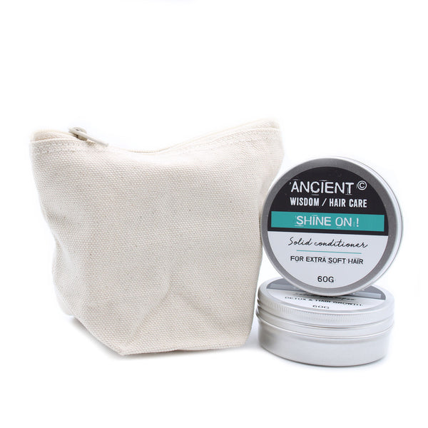 Natúr Pamutvászon Toalett Táska 10 oz - Kicsi-2