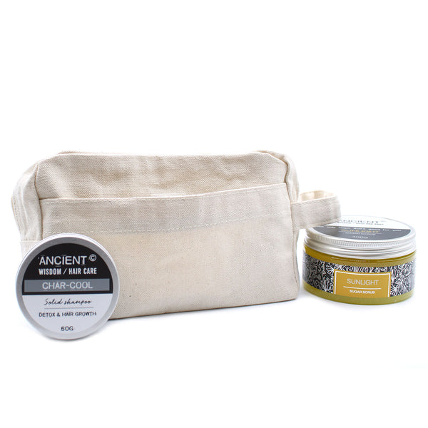 Natúr Pamutvászon Toalett Táska 10 oz - Klasszikus-3