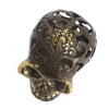 Vintage Bronz Koponya - Közepes-2