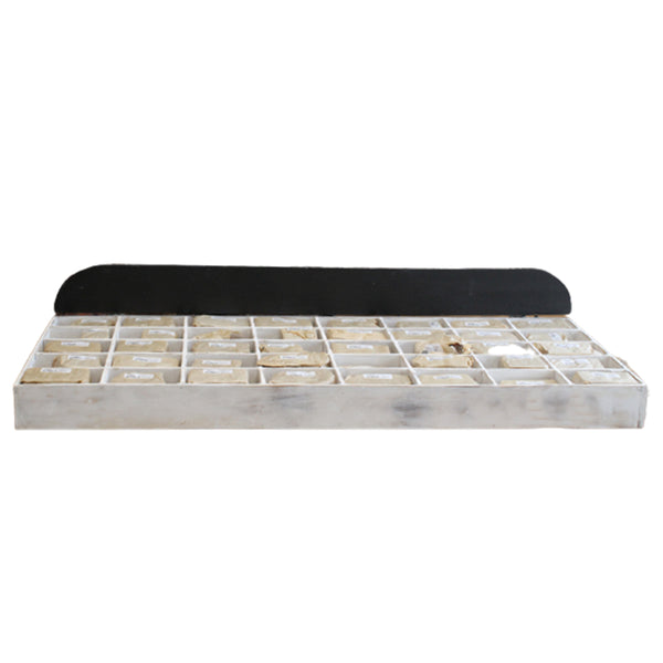 Rusztikális Betűk és Számok Kiállítási Dobozban-Kezdő Együttes 40 x 12 darab - Kicsi 7cm-0