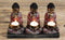 Antik Stílusú Buddha - "A Három Hűséges" Mécsestartó-1