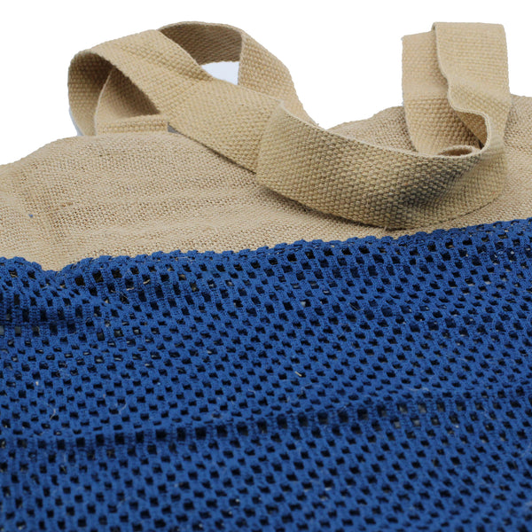 Pamut és Juta Táska- Denim-4