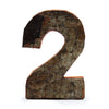 Rusztikális Szám- "2" (12) - Kicsi 7cm-0