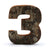 Rusztikális Szám- "3" (12) - Kicsi 7cm-0