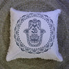Hamsa Mandala Párnahuzat - 45x45cm - zöld-1