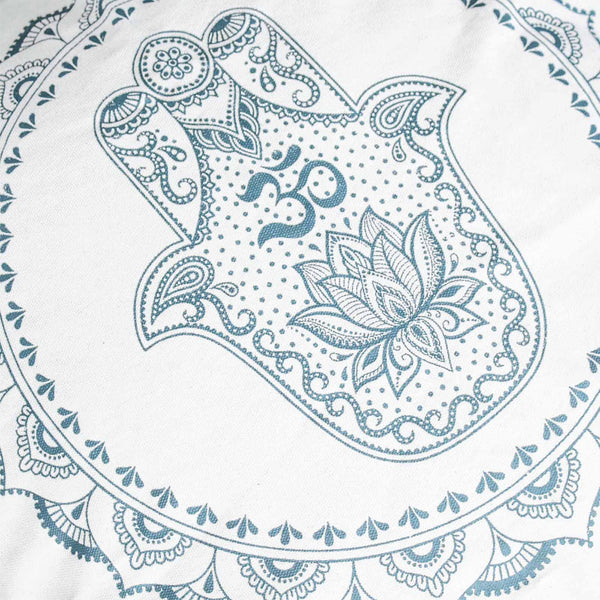 Hamsa Mandala Párnahuzat - 60x60cm - zöld-2