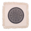 Hagyományos Mandala Párnahuzat - 45x45cm - fekete-0