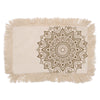Lótusz Mandala Párnahuzat - 30x50cm - bronz-0