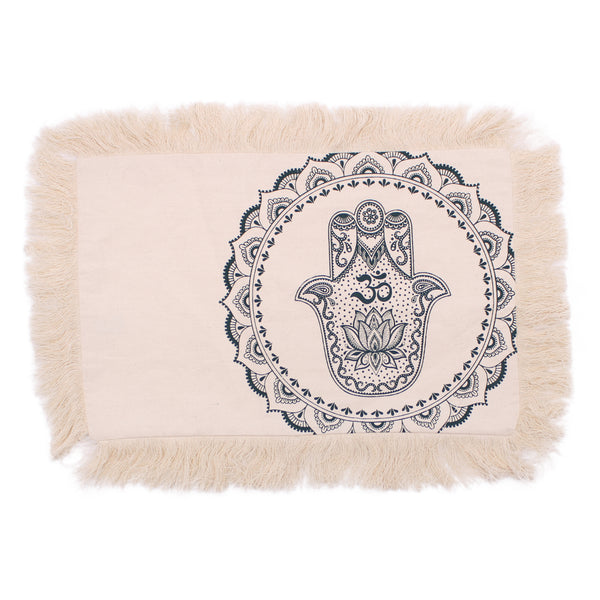 Hamsa Mandala Párnahuzat - 30x50cm - zöld-0