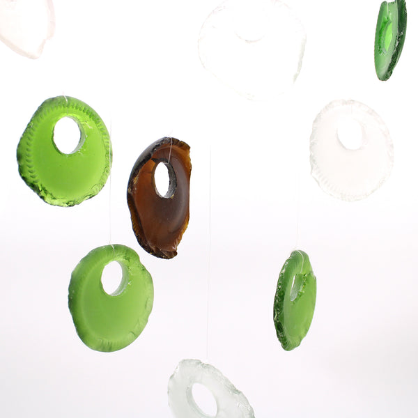 Uszadékfa Szélcsengő Üveggel - Vegyes-1