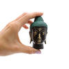 Kicsi Antik Bronz Buddha Fej-1