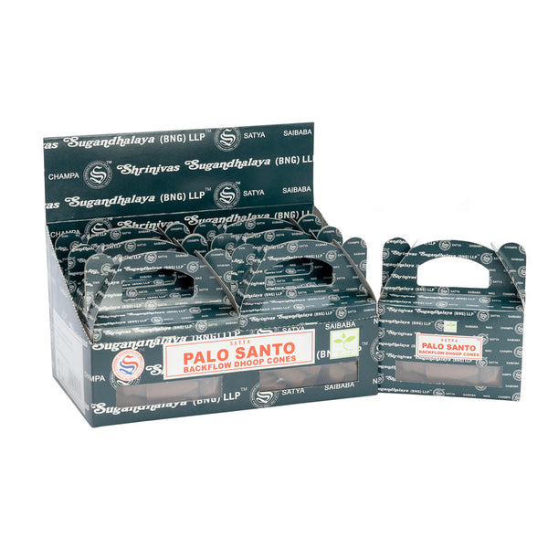 24 darab Satya Palo Santo Folyékony Füst Illatos Kúp-0